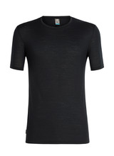 Icebreaker  ICEBREAKER Mens Solace SS Crewe - Black
