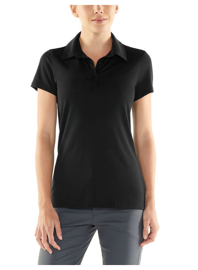 Icebreaker  ICEBREAKER Damen Tech Lite Short Sleeve Polo - Thunder