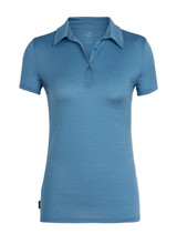 Icebreaker  ICEBREAKER Damen Tech Lite Short Sleeve Polo - Thunder