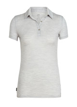 Icebreaker  ICEBREAKER Damen Tech Lite Short Sleeve Polo - Blizzard