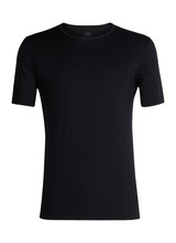 Icebreaker  ICEBREAKER Mens Tech 200 SS Crewe  - Black