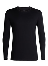 Icebreaker  ICEBREAKER Mens Tech 200 LS Crewe  - Black