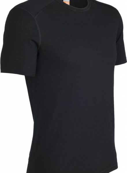 Icebreaker  ICEBREAKER Mens Oasis SS Crewe Merino - Black