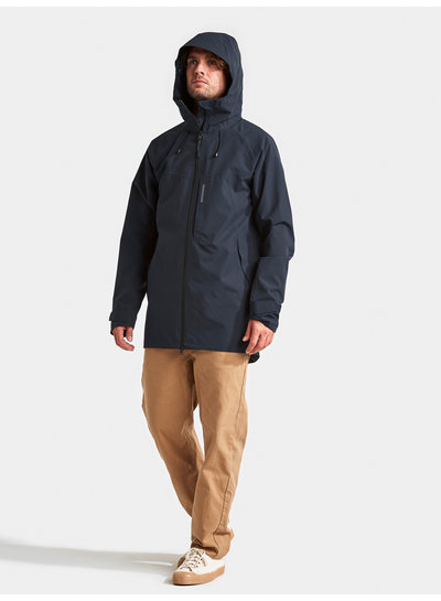 Didriksons Melvin Blue Dark Parka Mens Night - -