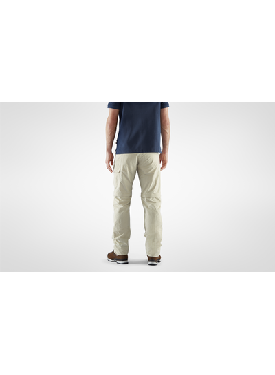 Fjällräven  FJÄLLRÄVEN Mens Travellers MT Zip Off Trouser - Light Beige