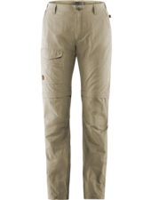 Fjällräven  FJÄLLRÄVEN Mens Travellers MT Zip Off Trouser - Light Beige