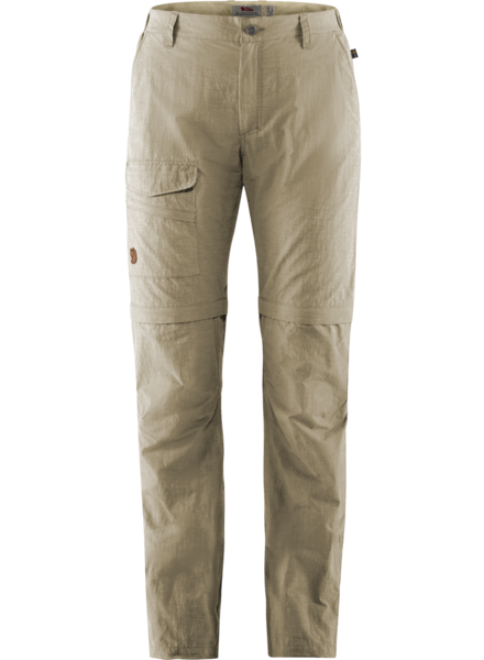 Fjällräven  FJÄLLRÄVEN Mens Travellers MT Zip Off Trouser - Light Beige