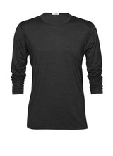 Palgero Palgero Ari Merino Longsleeve Herren - Anthrazit Meliert