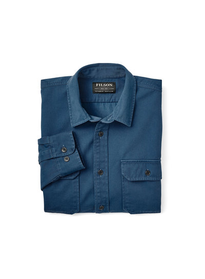 FILSON  FILSON Chino Twill  Shirt - Grouse Blue