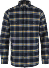 Fjällräven  FJÄLLRÄVEN Mens Övik Heavy Flannel Shirt -  Dark Navy