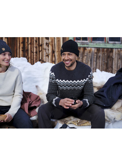 Fjällräven  FJÄLLRÄVEN Mens Övik Knit Sweater - Dark Navy