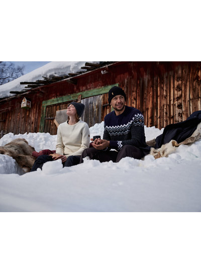 Fjällräven  FJÄLLRÄVEN Mens Övik Knit Sweater - Dark Navy