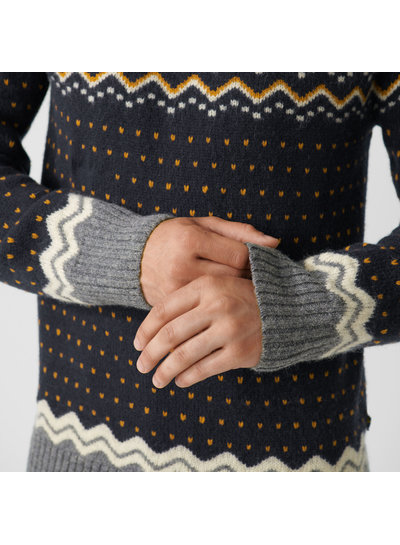 Fjällräven  FJÄLLRÄVEN Mens Övik Knit Sweater - Dark Navy