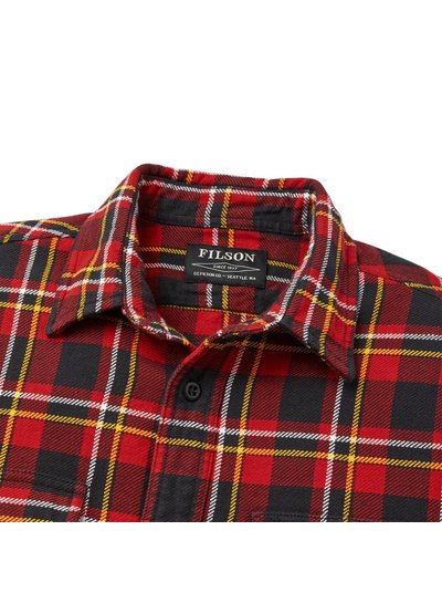 FILSON  FILSON  Vintage Flannel Work Shirt - Red Black