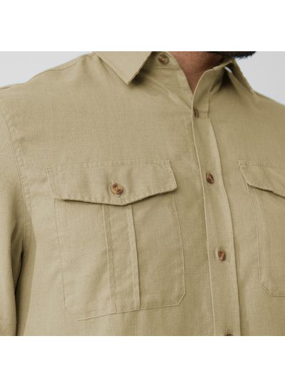Fjällräven  FJÄLLRÄVEN Mens Övik Travel LS Shirt -  Green