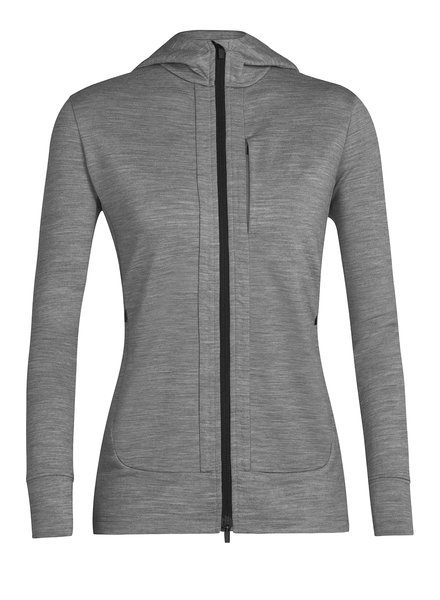 Icebreaker  ICEBREAKER Damen Quantum III Zip Hood - Metro