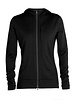 Icebreaker  ICEBREAKER Damen Quantum III Zip Hood - Black