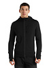 Icebreaker  ICEBREAKER Herren Quantum lll Long Sleeve Zip Hood Merino - Black