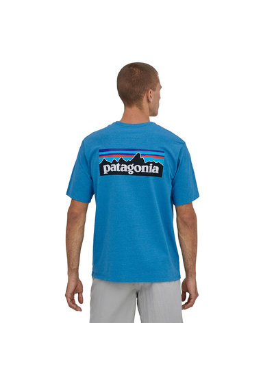 Patagonia  Patagonia Men's P-6 Logo Responsibili-Tee - Anacapa Blue