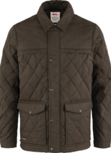 Fjällräven  FJÄLLRÄVEN Mens Övik Wool Padded Jacket - Dark Olive