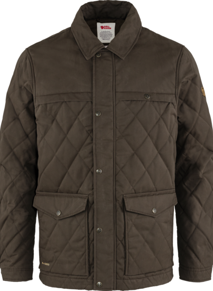 Fjällräven  FJÄLLRÄVEN Mens Övik Wool Padded Jacket - Dark Olive