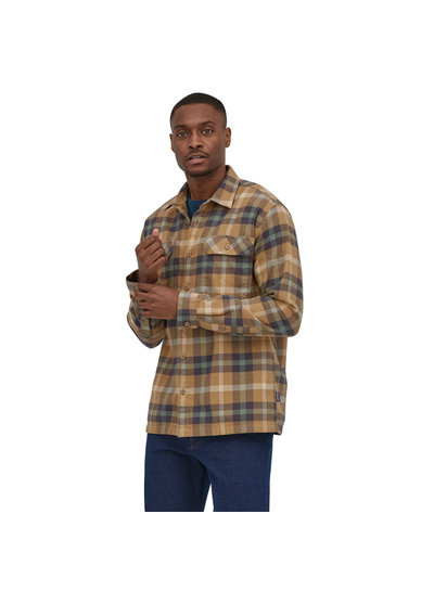 Patagonia  Patagonia Mens Organic Cotton Fjord Flannel Shirt - Mojave Khaki