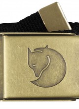 Fjällräven  FJÄLLRÄVEN Canvas Brass Belt - Black