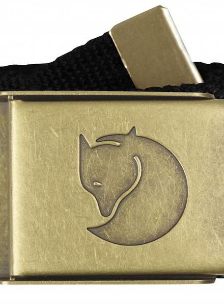Fjällräven  FJÄLLRÄVEN Canvas Brass Belt - Black