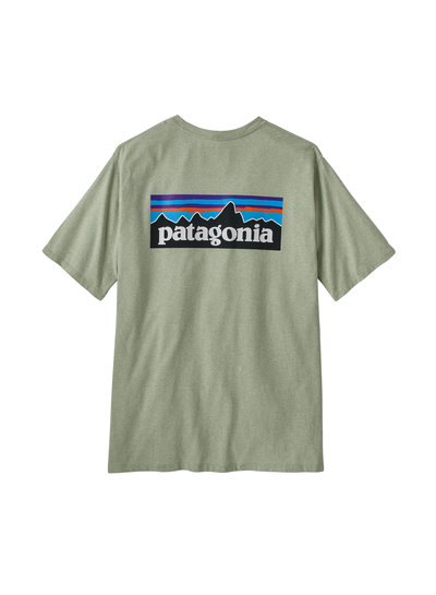 Patagonia  Patagonia Men's P-6 Logo Responsibili-Tee - Salvia Green