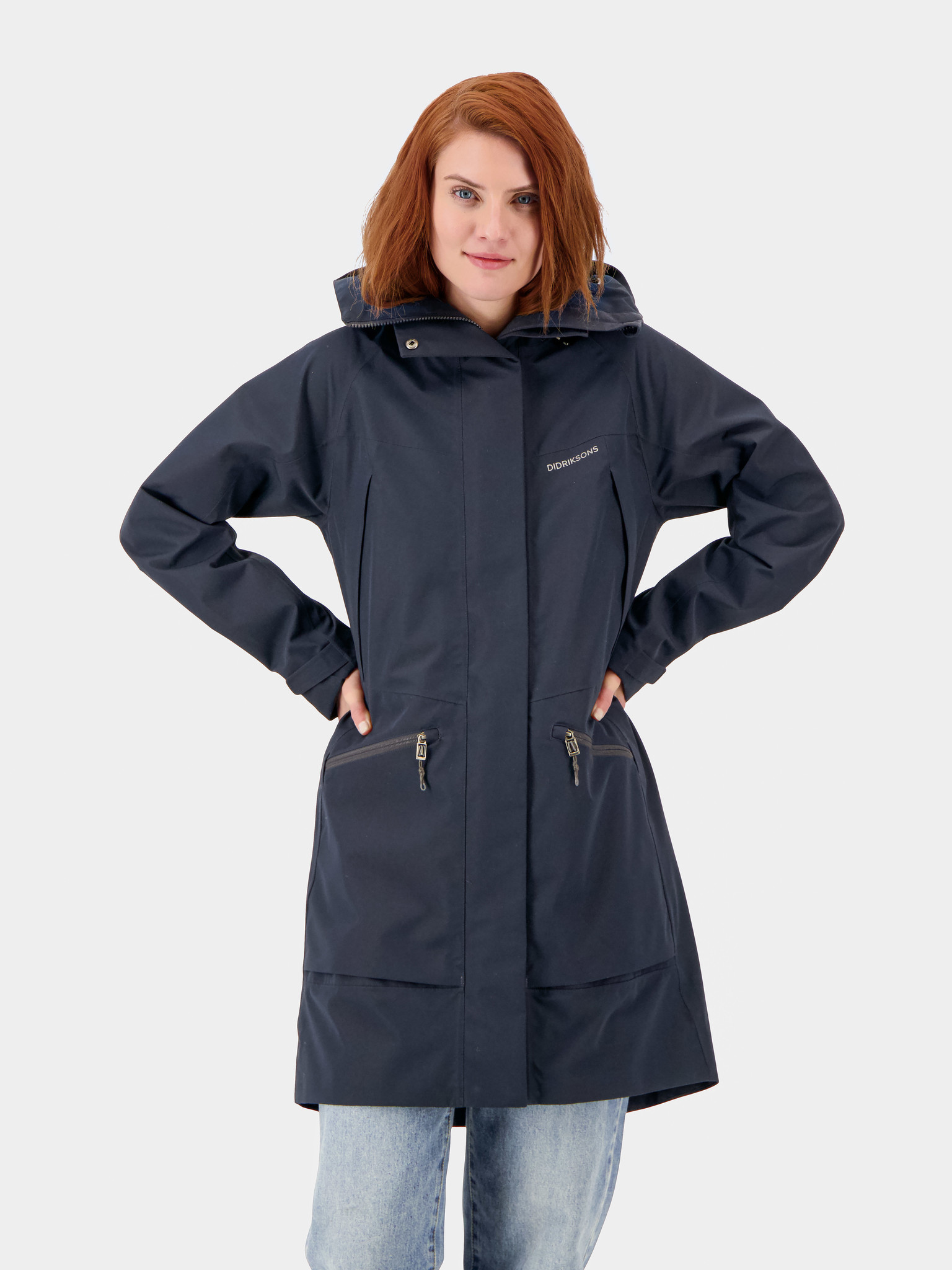 Didriksons Womens Ilma - Blue Parka Dark Night -