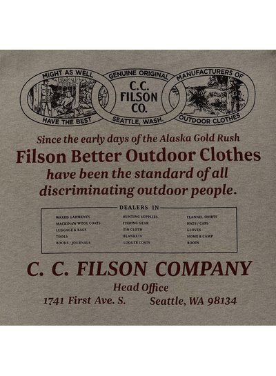 FILSON  FILSON Pioneer SS Graphic T- Shirt -  Morel