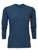 Palgero Palgero Ari Merino Longsleeve Herren - Blau Meliert