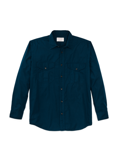 FILSON  FILSON Washed Feather Cloth Shirt - Blue