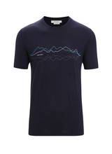 Icebreaker  ICEBREAKER Mens Tech Lite SS Crewe Icebreaker - Navy