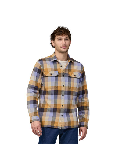 Patagonia  Patagonia Mens Organic Cotton Fjord Flannel Shirt - Dried Mango