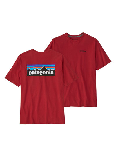 Patagonia  Patagonia Men's P-6 Logo Responsibili-Tee - Touring Red