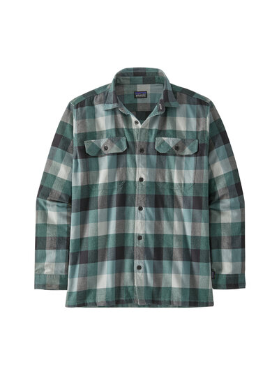 Patagonia  Patagonia Mens Organic Cotton Fjord Flannel Shirt - Nouveau Green