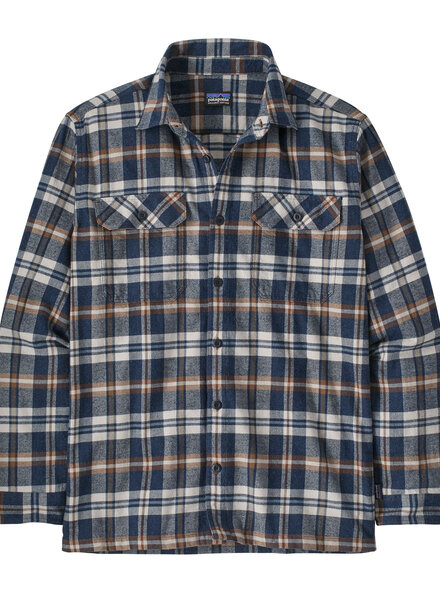 Patagonia  Patagonia Mens Organic Cotton Fjord Flannel Shirt - Fields Navy