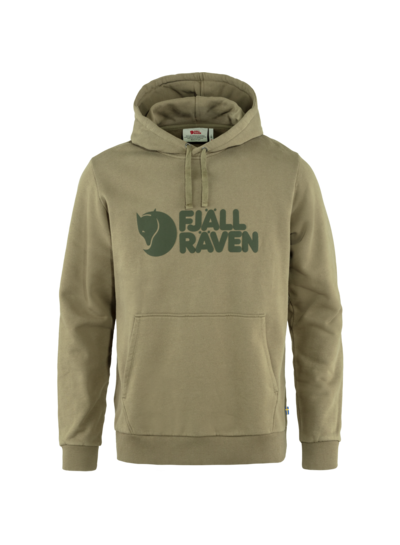 Fjällräven  FJÄLLRÄVEN Mens Logo Hoodie - Light Olive