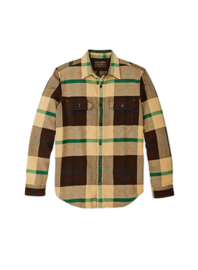 FILSON  FILSON  Vintage Flannel Work Shirt - Tan