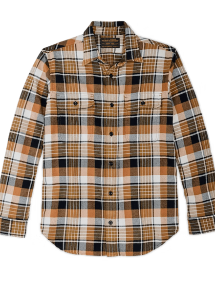 FILSON  FILSON  Vintage Flannel Work Shirt - Navy Cumin