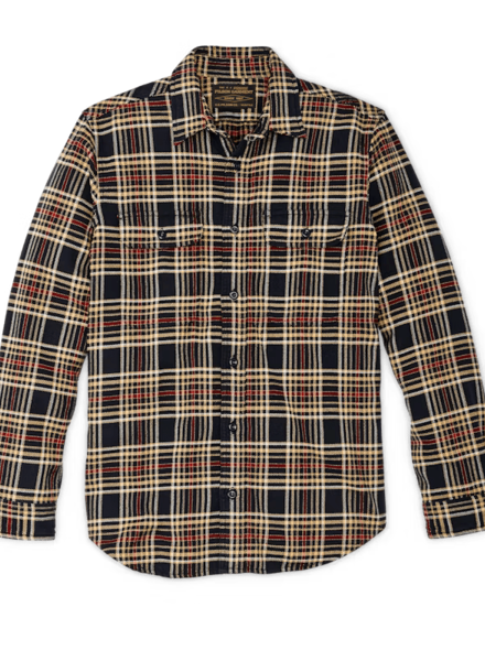 FILSON  FILSON  Vintage Flannel Work Shirt - Navy Ivory Red