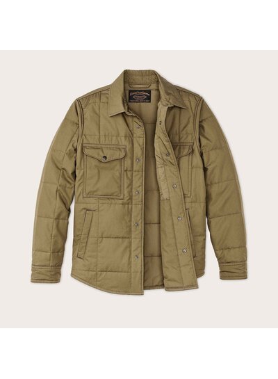 FILSON  FILSON Cover Cloth Quilted Jac Shirt -  Olive