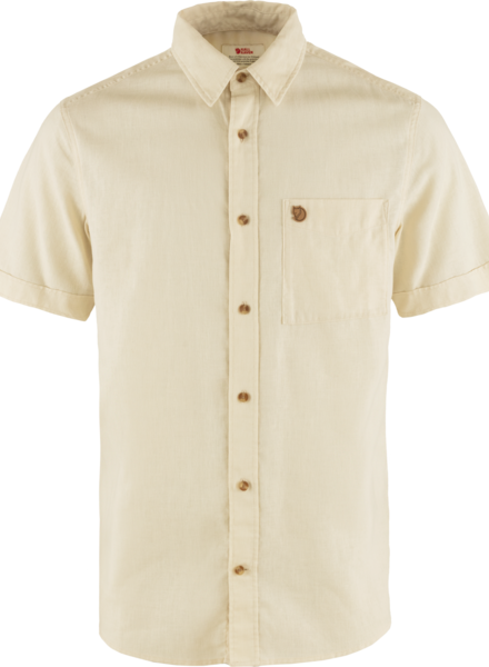 Fjällräven  FJÄLLRÄVEN Mens Övik Travel SS Shirt -  Chalk White