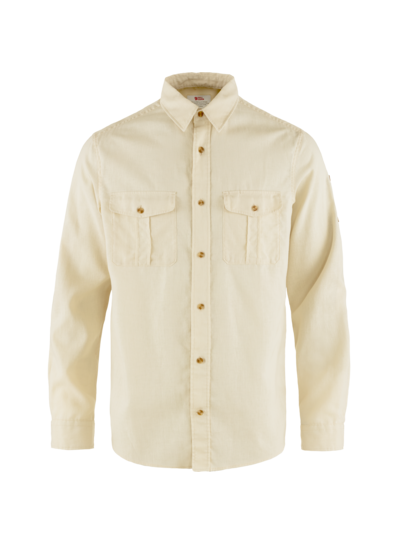 Fjällräven  FJÄLLRÄVEN Mens Övik Travel LS Shirt -  Chalk White