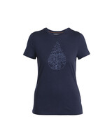 Icebreaker  ICEBREAKER  Tech Lite SS Tee Hike Path Damen - Navy