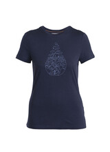 Icebreaker  ICEBREAKER  Tech Lite SS Tee Hike Path Damen - Navy