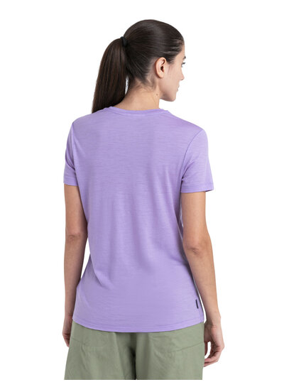 Icebreaker  ICEBREAKER  Tech Lite SS Tee  Hike Path Damen - Purple