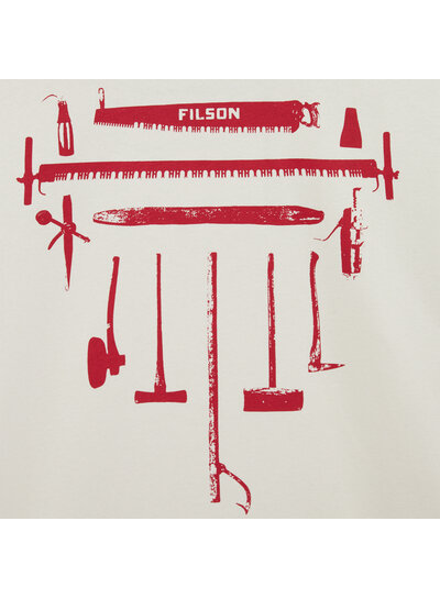 FILSON  FILSON SS Frontier Graphic T- Shirt -   Natural