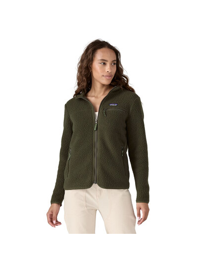 Patagonia  PATAGONIA Womens Retro Pile Hoody - Pine Needle Green